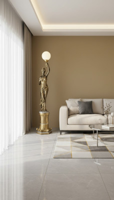 XXL Ontwerp Staande Lamp Staande Lamp Sculptuur Figuur Figuren Beeld 227cm