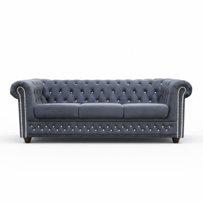 Chesterfield bankstel bank 3+1+1 bekleding bankbanken zetel kristalstenen   Chesterfield bankstel bank 3+1+1 met bekleding, bankbanken, zetel en kristalstenen.