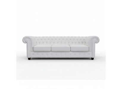 Chesterfield 3+1 leren slaapbank met bedfunctie leren bank bankstel sofa