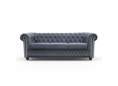 Chesterfield leren bank bank bankstel 3+1 slaapbank met slaapfunctie