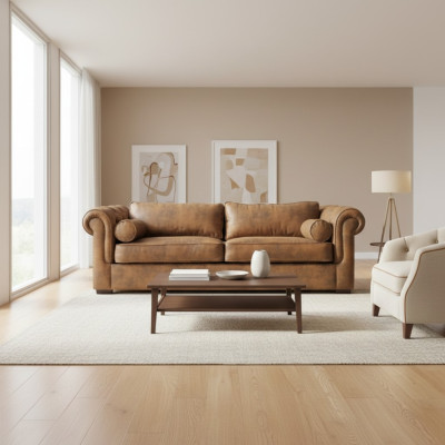 Chesterfield bankstel 3+2 bank stoffering set bankstellen banken Nieuw bank leder  Chesterfield bankstel 3+2 bank bekledingsset banken banken Nieuwe leren bank
