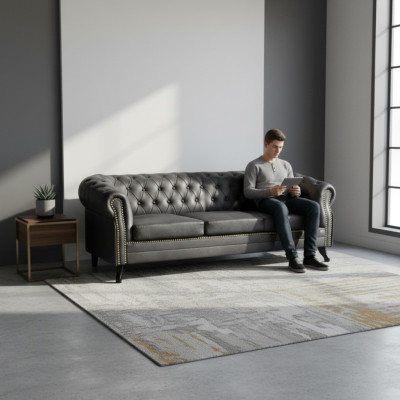Chesterfield bankstel 3+2 Glasgow bankstel stoffering set banken banken nieuw  Chesterfield bankstel 3+2 Glasgow bankstel stoffering set banken banken nieuw