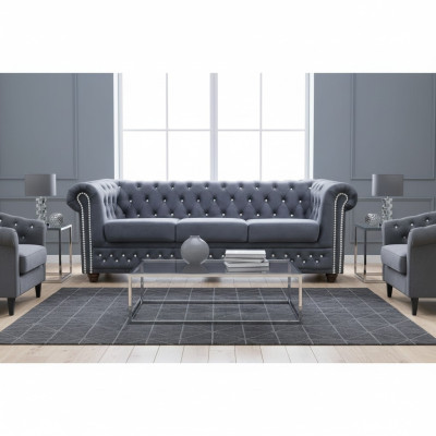 Chesterfield bankstel bank bekleding kristalstenen lederen set 3+2 bank Chesterfield bankstel bank bekleding kristalstenen lederen set 3+2 bank