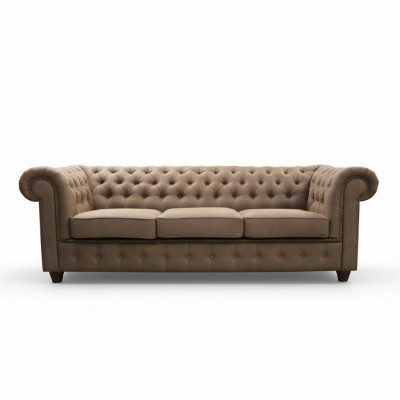 Chesterfield design luxe gestoffeerde zitbank xxl grote 3-zitsbank banken meteen
