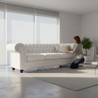 Chesterfield Mello 3-zitsbank met slaapfunctie Bank Bekleding Banken Banken Bank