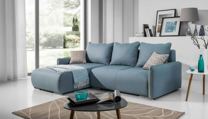 Hoekbank slaapbank bank bank bekleding hoek set bedfunctie zitbank banken nieuw