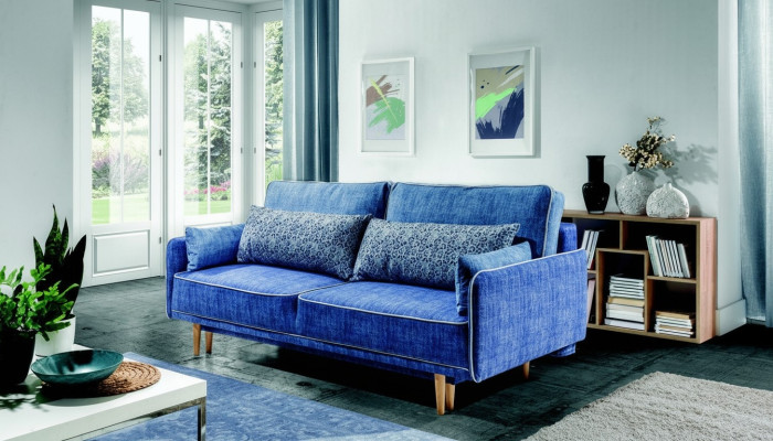 Mega comfortabele moderne 3-zits slaapbank in klassieke stijl uit Europa.
