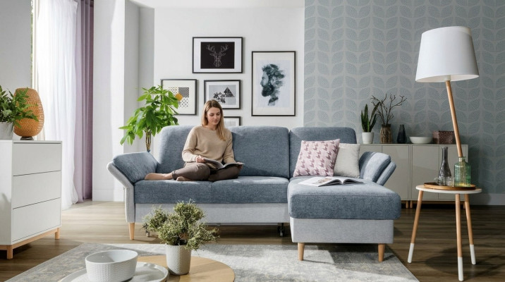 Stijlvol en elegant hoekbank in moderne stijl te koop voor een betaalbare prijs.