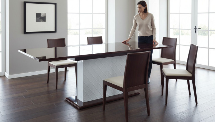 Ontwerp klassieker eettafel tafel houten tafel tafels hoogglans woonkamer.