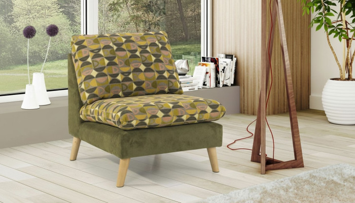 Ontwerp Relax Club Fauteuil Lounge Bank 1-Zits TV Stoel Bekleding Stof