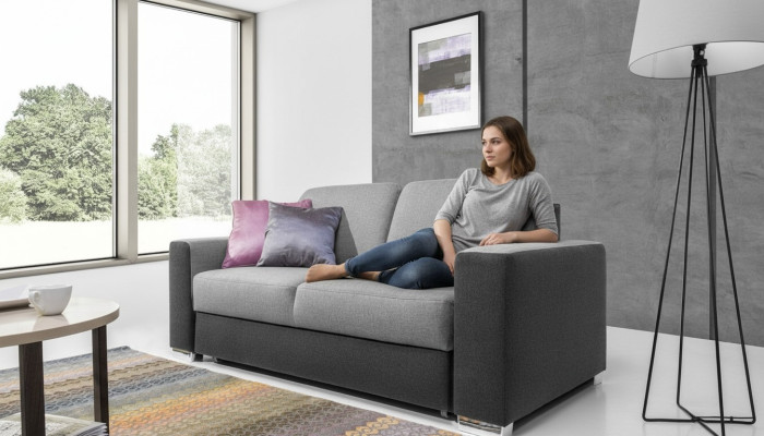 Chesterfield 2-zits designerbank bank stof textiel nieuw