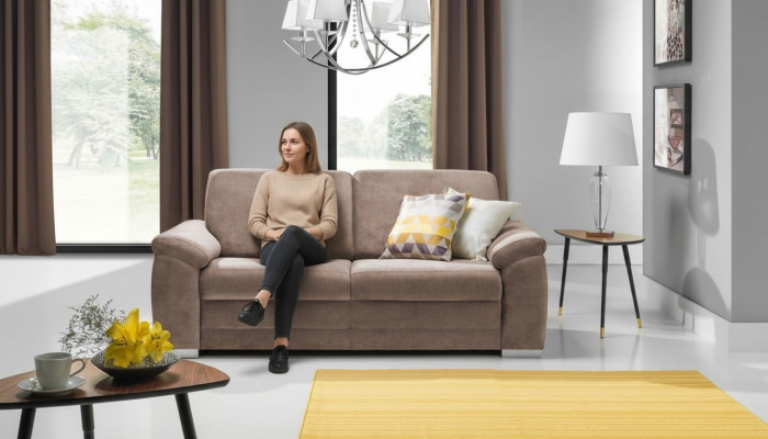 Design Bank Bank Bekleding 3-zits Banken Banken Zitcombinatie Stof Nieuw