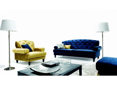 Chesterfield 3-zits design bank stofbank banken textiel Lamezia
