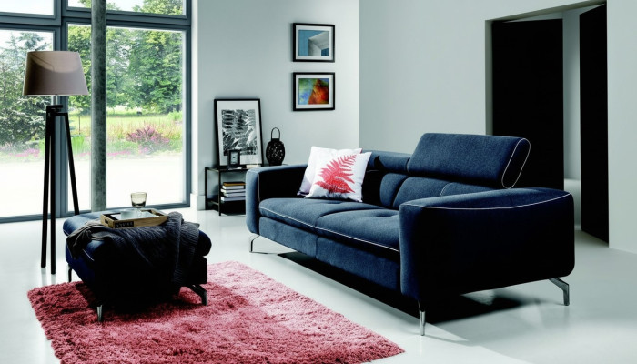 Chesterfield 3-zits designerbank bank gestoffeerd bankstellen textiel stof nieuw