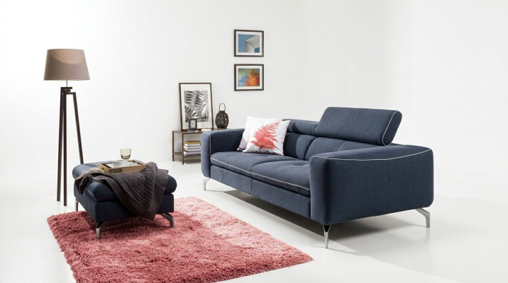Chesterfield 3-zits designerbank bank gestoffeerd bankstellen textiel stof nieuw