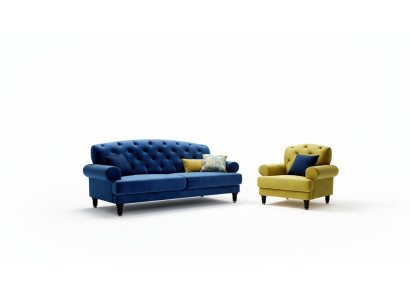 Klassiek design bankstel 3+1 bank bankstel Chesterfield bankstel Set Nieuw