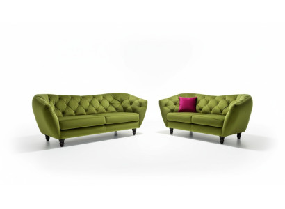 Chesterfield 3+2 zits bankstel bekleding stof bank zitstel ontwerp