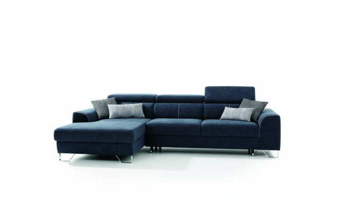 Stof Bank Bankstel Bekleding Hoek Ontwerp Garnituur Blauwe Woonlandschap Textiel