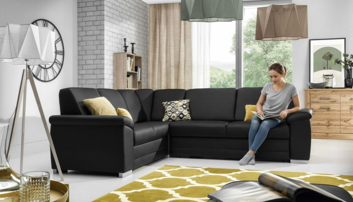 Hoekbank Stof Bank Bank Bekleding Hoekbanken Bankstellen Woonlandschap Nieuw