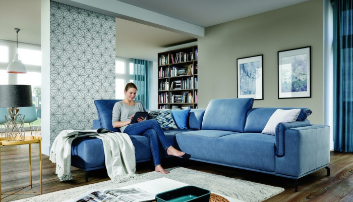 Hoekbank slaapbank bekleding hoekbank zitkussen set bedlade stof nieuw