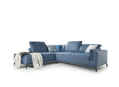 Hoekbank slaapbank bekleding hoekbank zitkussen set bedlade stof nieuw