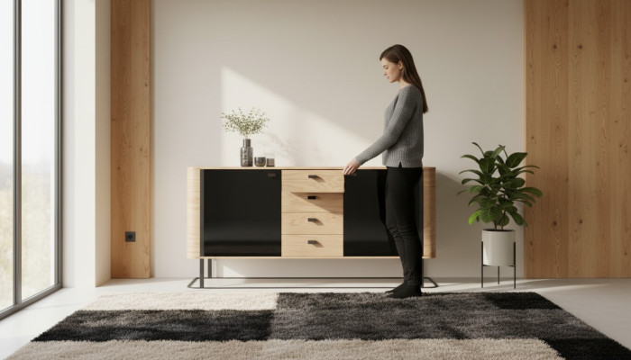 Console lade houten kast dressoir commode decoratieve kast