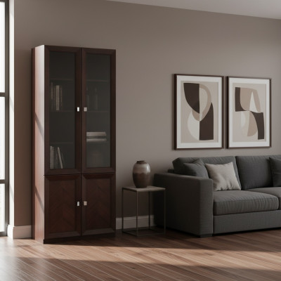 Systeem kantoor meubels vitrine archiefkast klassieke houten kast plank