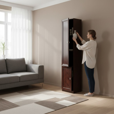 Systeem kantoor decoratie meubel vitrine archiefkast klassieke houten plank kast