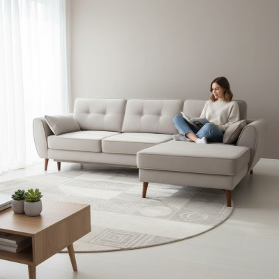 Ontwerp slaapbank bank bank stof woonkamer hoekbank textiel