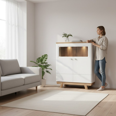 Vitrine archiefkast kast vitrines kantoor woonkamer hoge kast plank Nieuw ASKB
