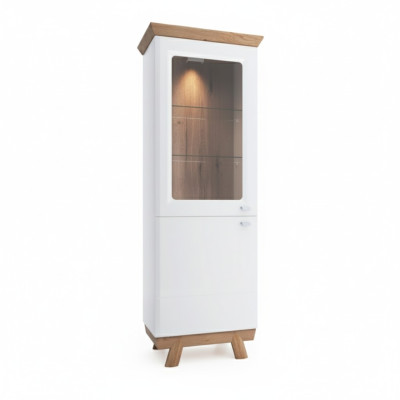 Moderne vitrinekast woonkamer hoge kast hotel vitrines Aspen AS-W12
