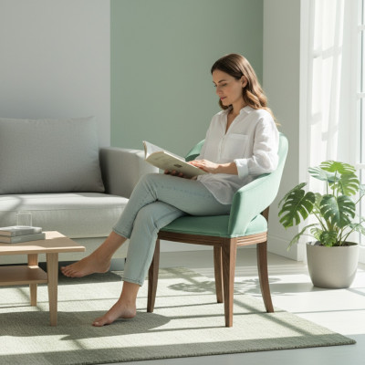 Klassieke ontwerper fauteuil stoel bekledingstoel directeursstoel hoogwaardig nieuw