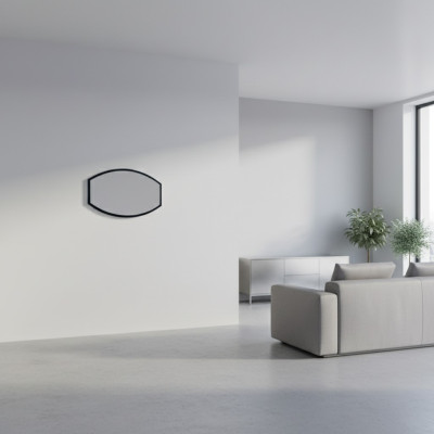 Spiegel Wandspiegel ontwerper Hal woonkamer bad hout glas decor ontwerp