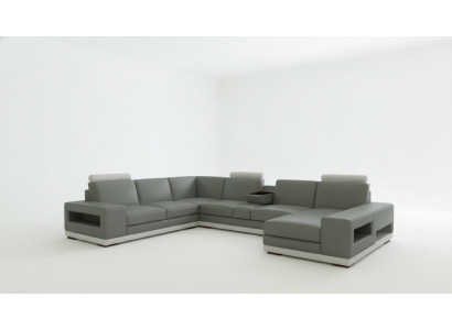 Leren bankstelbank woonlandschap U-vorm Ontwerp Moderne bank 5154 Leren bankstellen woongedeelte U-vorm Ontwerp Moderne bank 5154