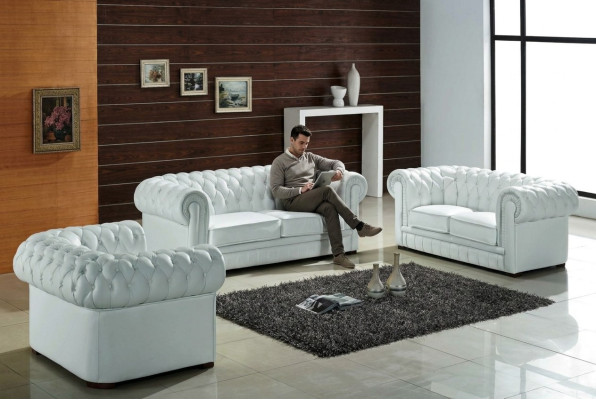 Chesterfield bankstel Klassieke woonkamer bankstellen bankstel set bekleding  Chesterfield bankstel Klassieke woonkamer bankstellen bankstel set bekleding