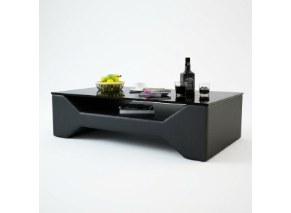 Sofatisch Design Tafel Woonkamer Glas Lederen Bank Bijzettafel Koffiebank