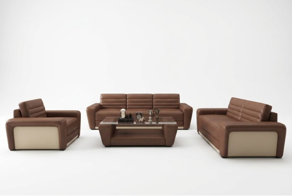 Leren bank bank woonlandschap 3+2 zits ontwerp modern bankstel woonkamer