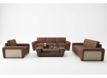 Leren bank bank woonlandschap 3+2 zits ontwerp modern bankstel woonkamer