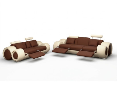 Sofaset Design Bankstel 3+2 Set Gestoffeerde Bank Lederen Woonkamersets