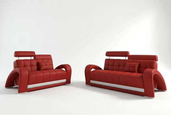 Leren bank bank woongebied 3+2 zits modern designbank 2232