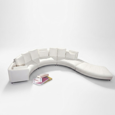 Moderne Ronde Bank Woonkamer Ronde Bank Beklede Hoek Set