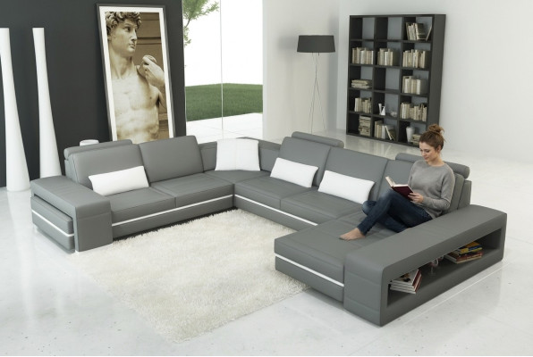 Leren bankstel bank woonlandschap U-vorm ontwerp moderne bank hoek decor bankstellen Leren bankstel bank woonlandschap U-vorm ontwerp moderne bank hoek decor bankstellen