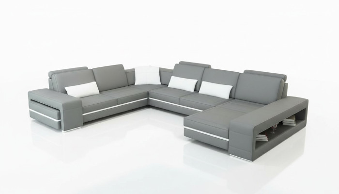 Leren bankstel bank woonlandschap U-vorm ontwerp moderne bank hoek decor bankstellen Leren bankstel bank woonlandschap U-vorm ontwerp moderne bank hoek decor bankstellen