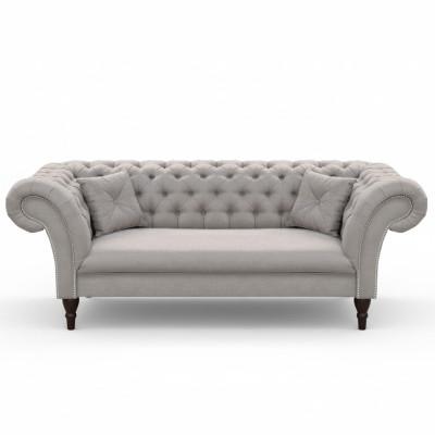Chesterfield Design Bank Bekleding Leer Stof Bank Banken 3-zits Nieuw
