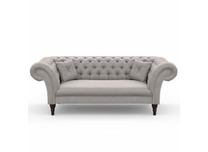 Chesterfield Design Bank Bekleding Leer Stof Bank Banken 3-zits Nieuw