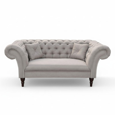 Chesterfield Design Bank Bank 2-zits gestoffeerde banken banken 2-delige set Nieuw