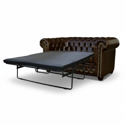 Chesterfield Sofa York 2-zits met slaapfunctie Bank Bekledingsbanken Banken Nieuw