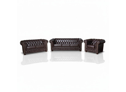 Chesterfield leren bankstel bank bank bank bank bank zitbank bankstel nieuw