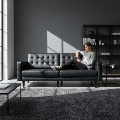 Chesterfield Sofa 3-zits Tirana Bank Bankstellen Bankstellen Woonkamer Ontwerp Nieuw
