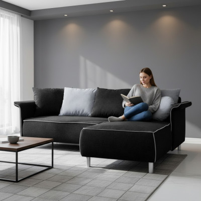 Ontwerp hoekbank bank met slaapfunctie bank bekleding zit hoekbanken slaapbank bed.